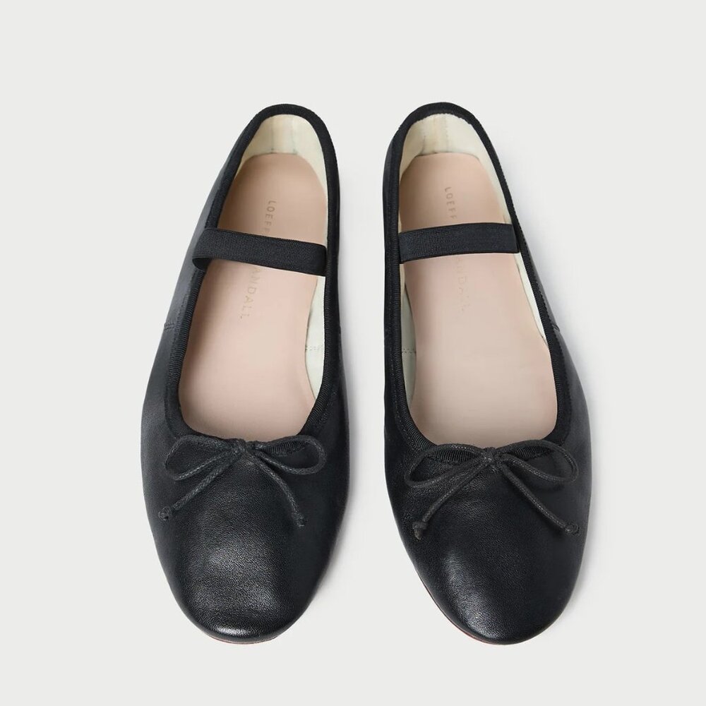 Loeffler Randall | Leonie Black Ballet Flat | Size 8